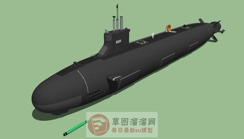 攻击型核潜艇SU模型