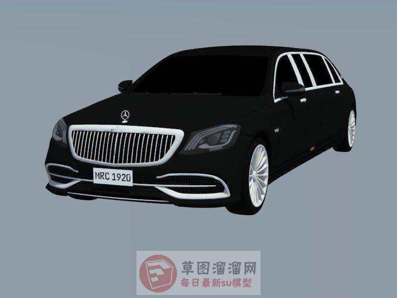 奔驰汽车轿车SU模型