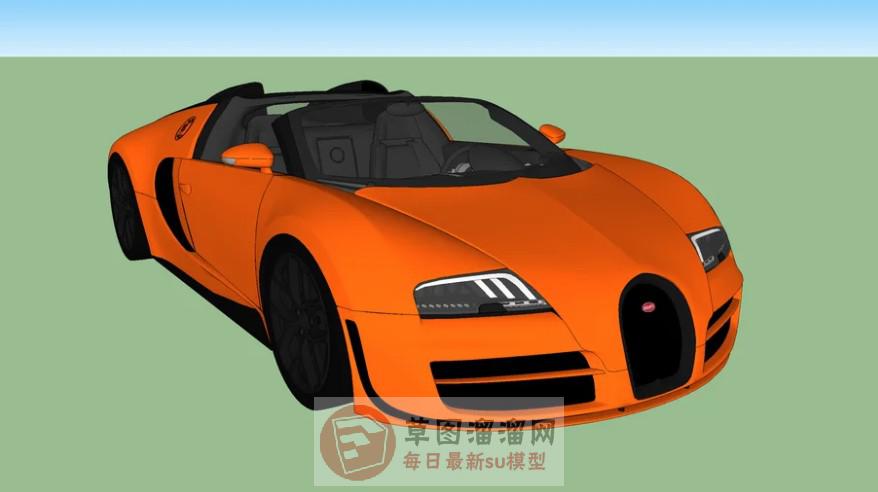 布加迪跑车SU模型