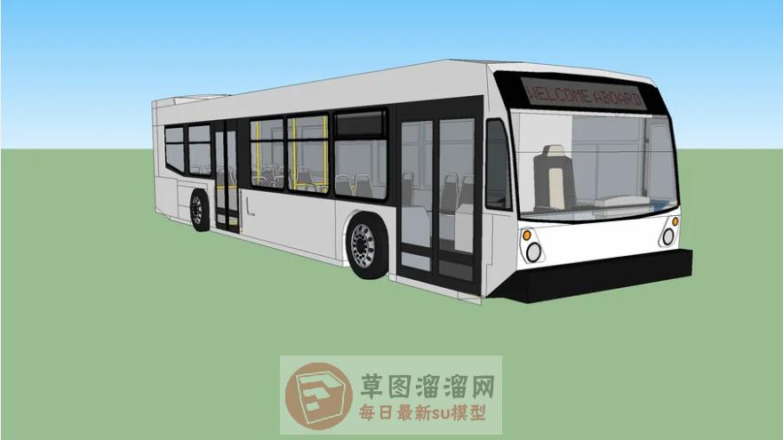 公交巴士车SU模型