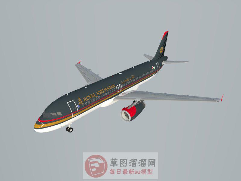 航班航空飞机SU模型