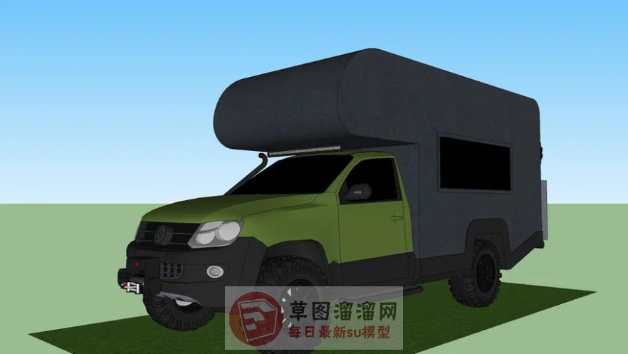 旅行车房车SU模型