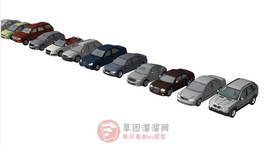 汽车交通工具SU模型