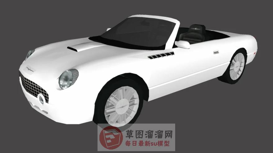 敞篷跑车汽车SU模型
