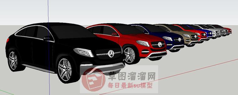 奔驰汽车SU模型