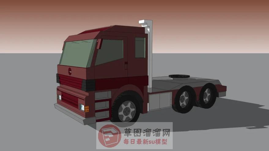 卡车头SU模型