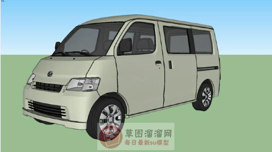 面包车汽车SU模型