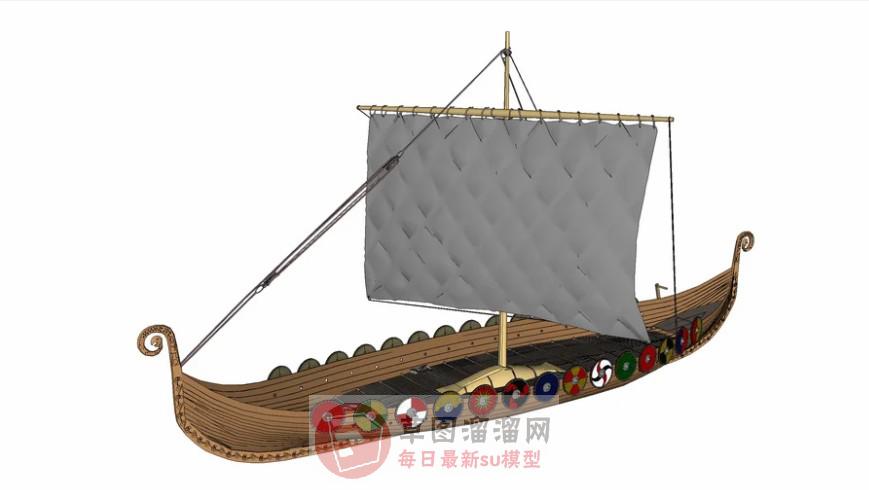 帆船SU模型