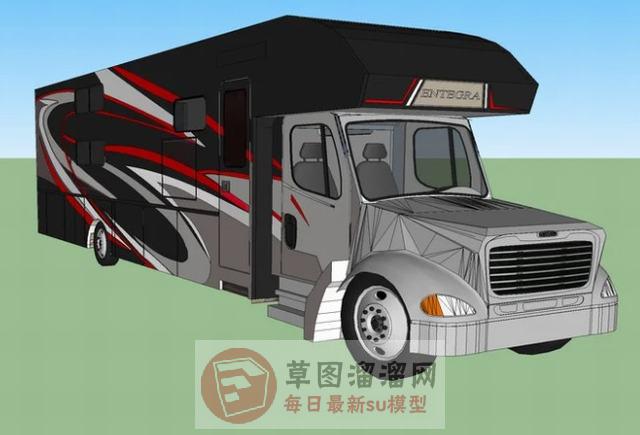C级房车SU模型