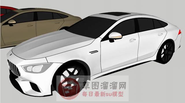 奔驰轿车汽车SU模型
