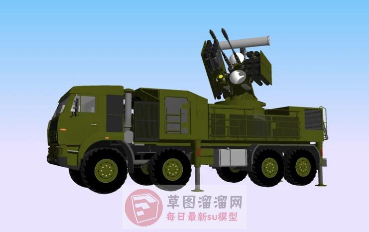 导弹发射车SU模型