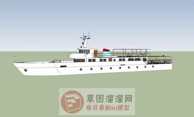 游船游艇游轮SU模型