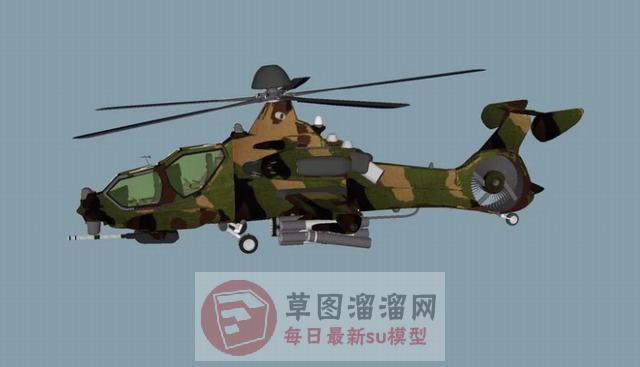 武装直升机飞机SU模型