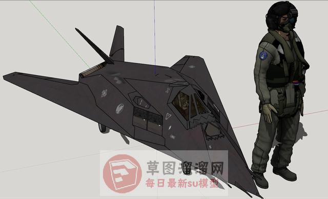 F117隐身战斗机SU模型