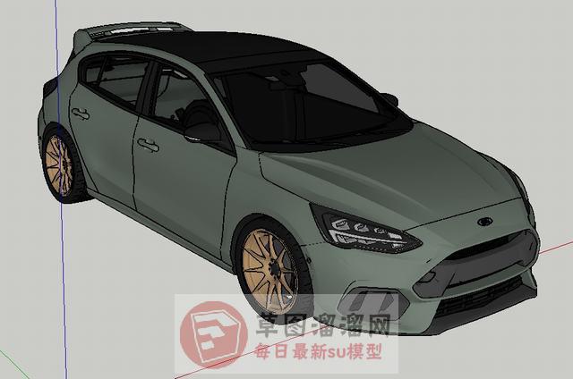 福特福克斯汽车SU模型