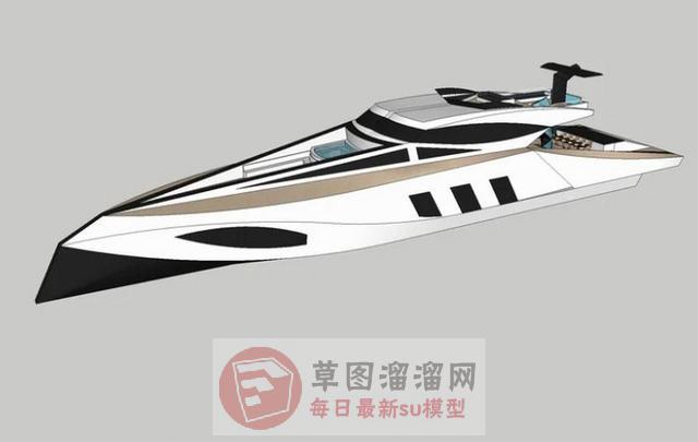游艇游船快艇SU模型