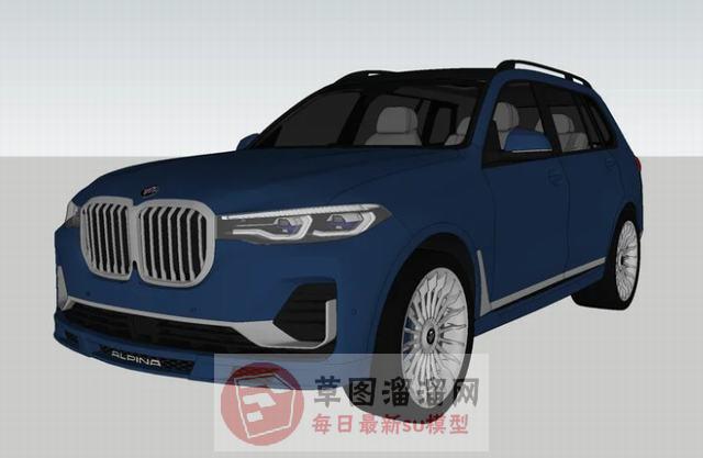 宝马X7越野车SU模型