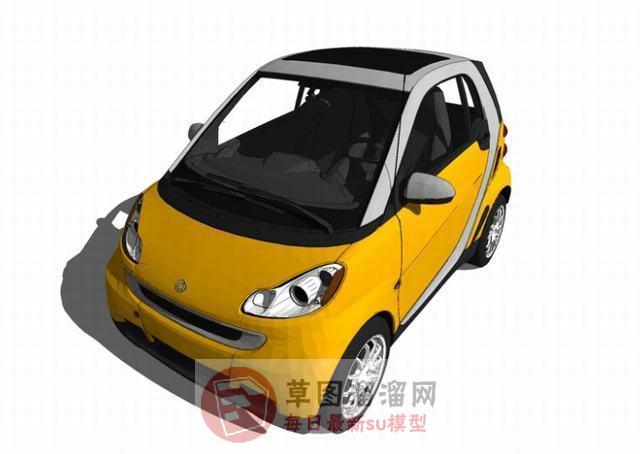 新能源汽车小车SU模型