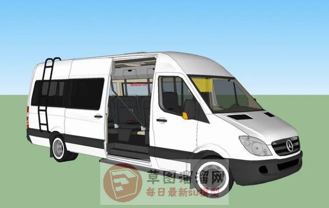 商务车汽车交通工具SU模型