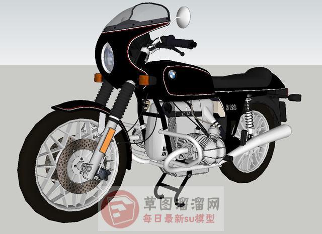摩托车SU模型