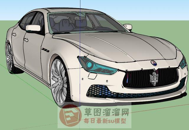 玛莎拉蒂汽车SU模型