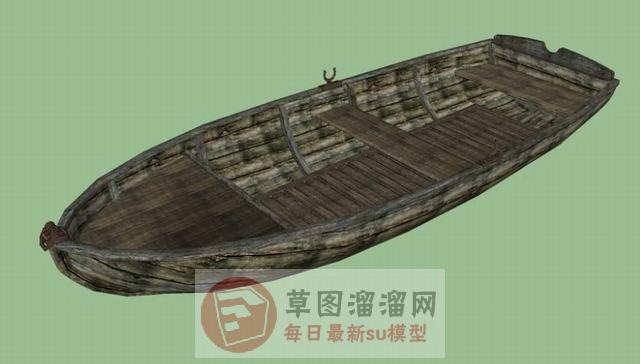 小船小舟木船SU模型