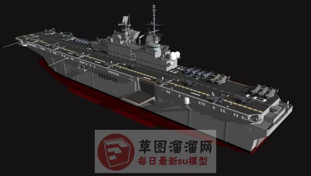 两栖登陆舰军舰武器SU模型