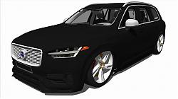 沃尔沃xc90汽车SU模型