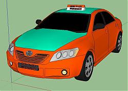 出租车TAXI汽车SU模型