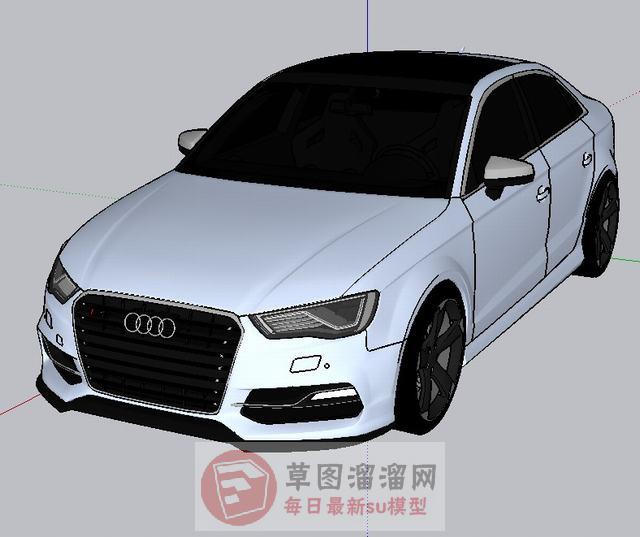 奥迪车汽车SU模型