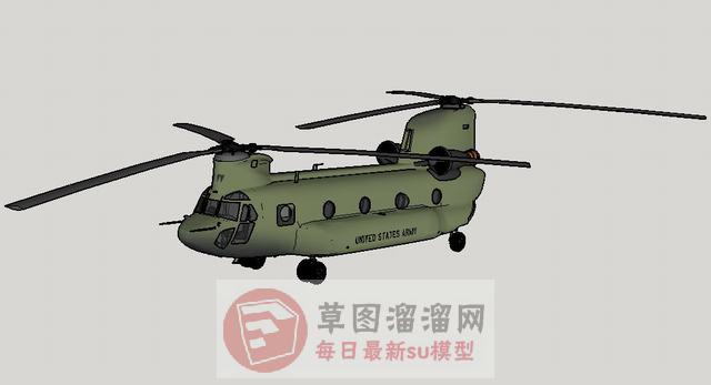 鱼鹰运输机直升机SU模型