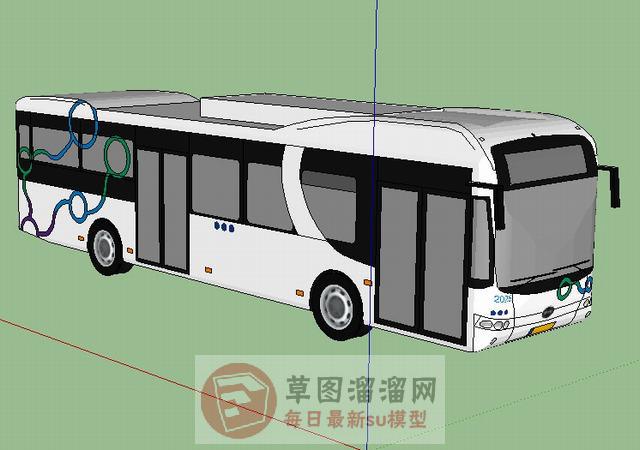 公交巴士公共SU模型