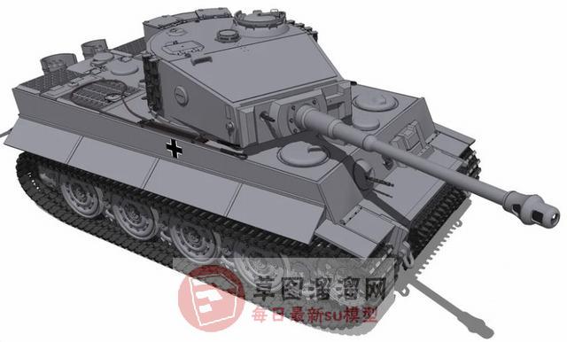 德军虎式坦克SU模型