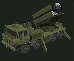 导弹发射车武器SU模型