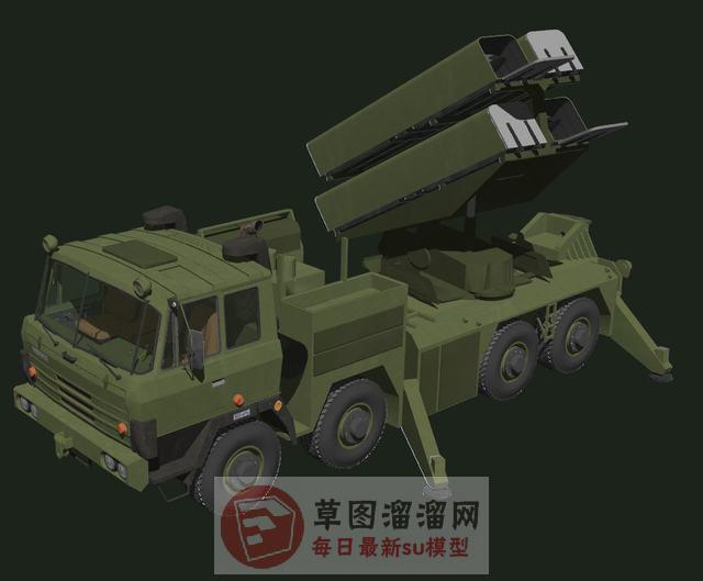 导弹发射车武器SU模型