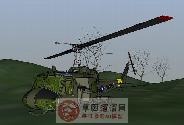 武装直升机飞机SU模型