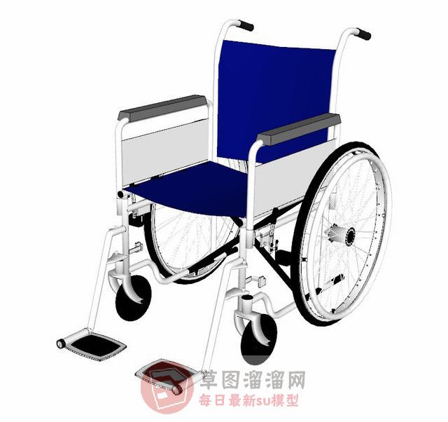 轮椅车SU模型