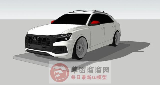 奥迪A8汽车SU模型