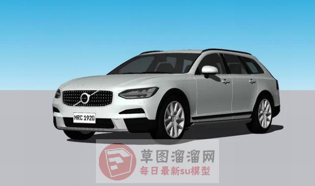 沃尔沃越野车汽车SU模型
