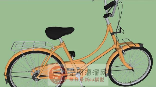 自行车单车交通工具SU模型