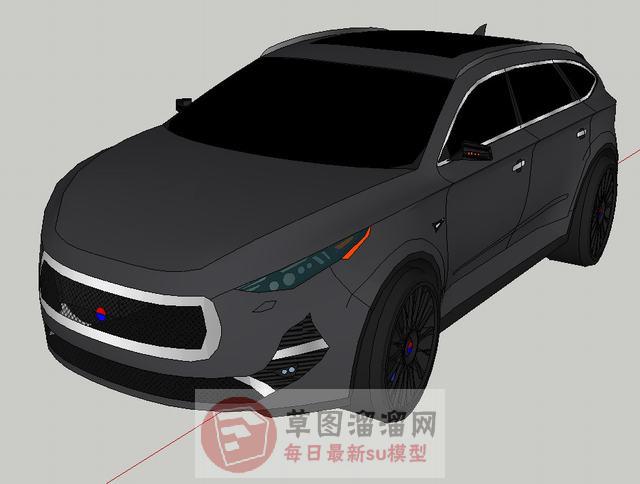 SUV越野车汽车SU模型