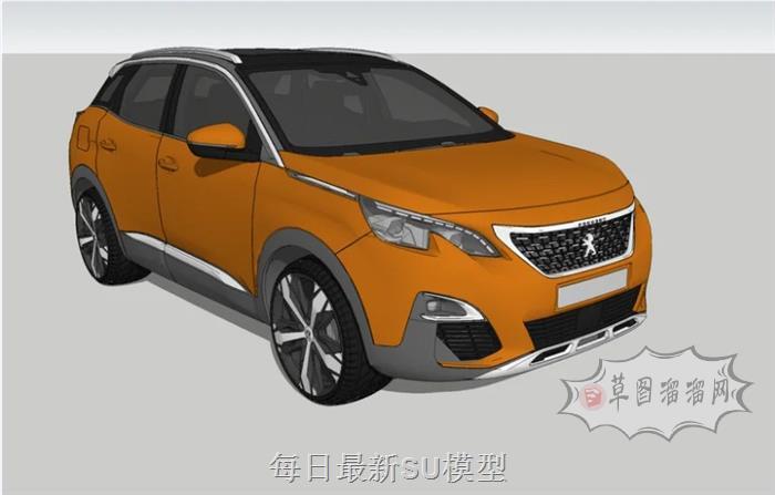 东风标致4008汽车SU模型
