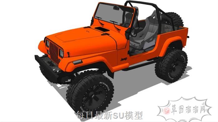 jeep越野车汽车SU模型