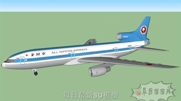 航空民航飞机SU模型