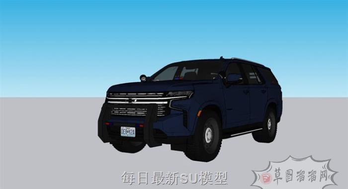 雪佛兰SUV越野车SU模型