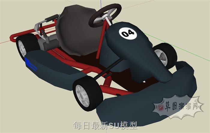 卡丁车赛车SU模型