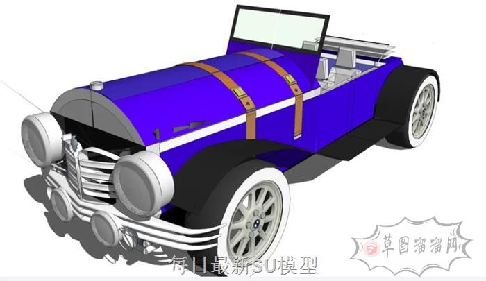 老爷车汽车SU模型