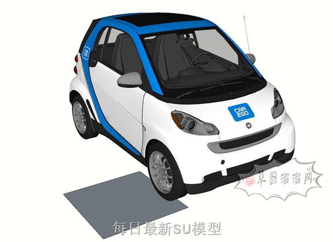 新能源电动车汽车SU模型