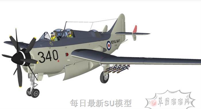 反潜机飞机军事SU模型