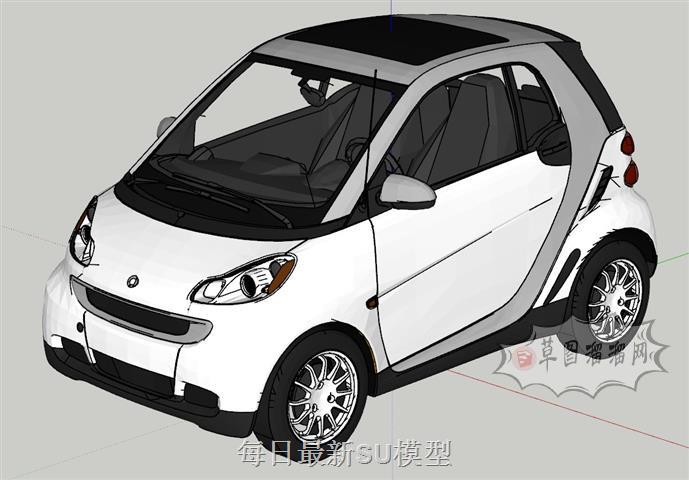 新能源两人座电动车SU模型